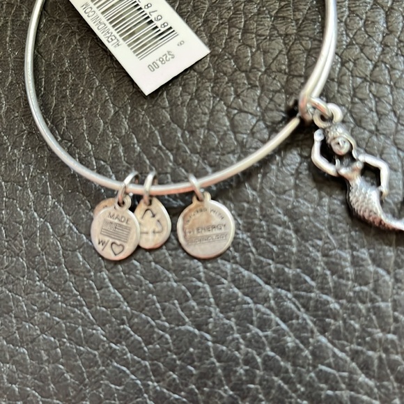 Alex and ani Silver like Mermaid Charm Bangle Bracelet - Picture 3 of 7
